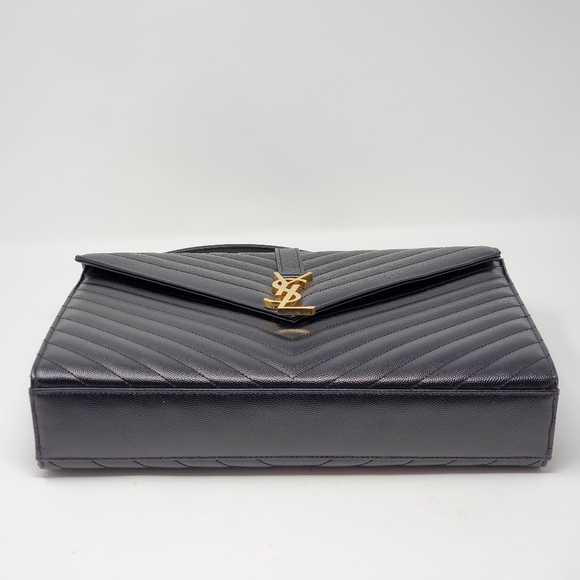 100% Auth YSL Large Envelope Shoulder Bag - Picture 7 of 16